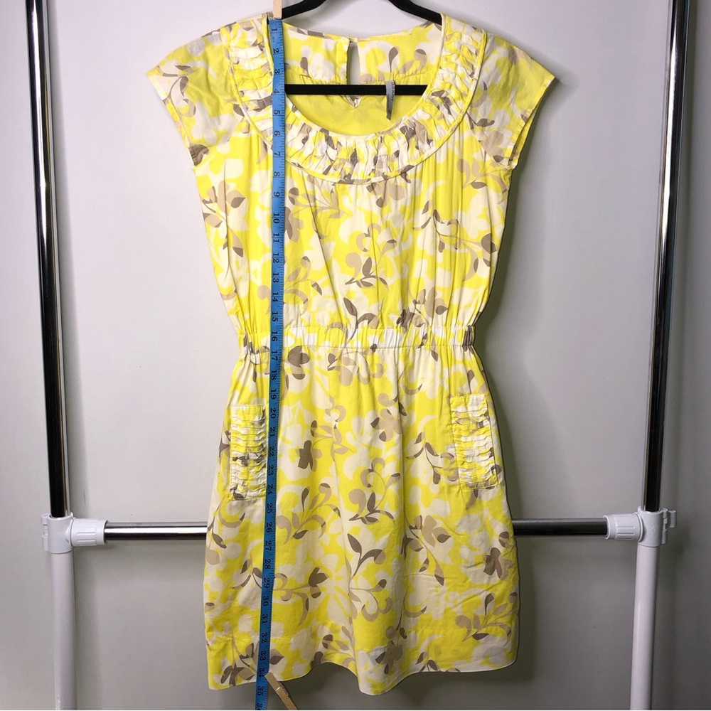 Old Navy Yellow Floral Ruffle Mini XS Dress - Picture 4 of 16